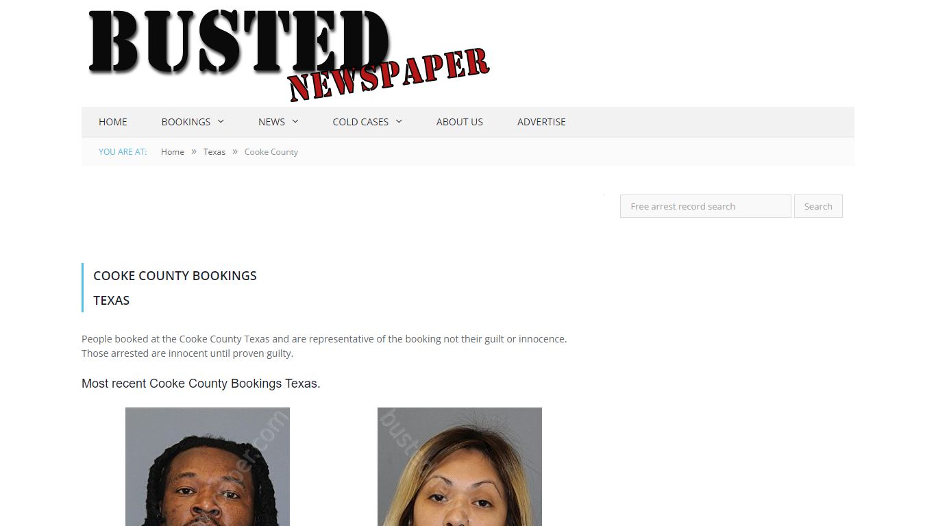 Cooke County, TX Mugshots - BUSTEDNEWSPAPER.COM